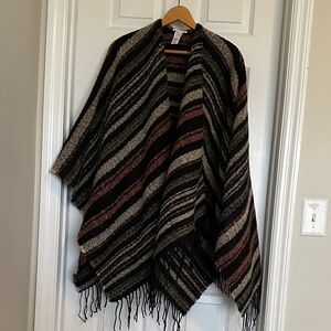 Maurices Multicolor Knit Poncho